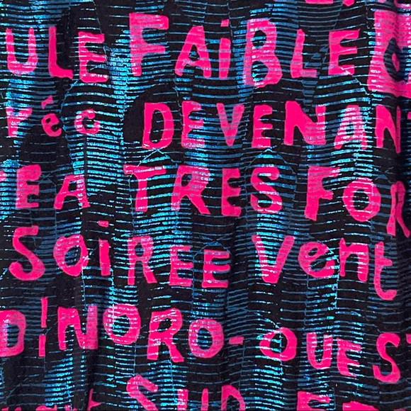 CUSTO Barcelona Vintage ‘90 Art Skirt with Metallic Reflective Pattern - Picture 5 of 12